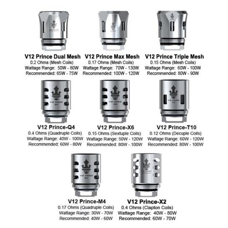 Smok Tech, TFV12 Prince Replacement Coil